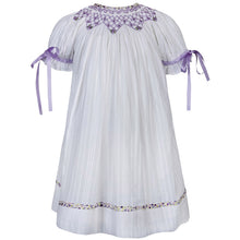 Load image into Gallery viewer, " MAGDALENA" WHITE HAND-SMOCKED BABY GIRLS DRESS. LIMITED