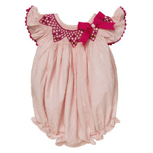 Load image into Gallery viewer, BABY GIRLS " ERICA " HAND-SMOCKED ROMPER.LIMITED