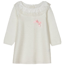 Load image into Gallery viewer, "HOLLY" CREAM KNITTED BABY GIRLS DRESS