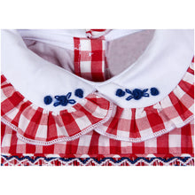 Load image into Gallery viewer, " LOTTIE " FRONT @ BACK HAND-SMOCKED CHECK DRESS. LIMITED