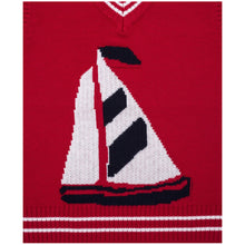 Load image into Gallery viewer, BOYS RED "NELSON" COTTON KNITTED TANK TOP