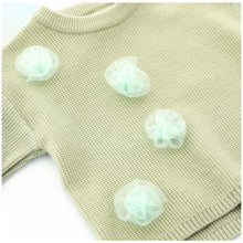 Load image into Gallery viewer, " GRETA " LIGHT GREEN WOOL BLEND KNITTED CULOTTES SET