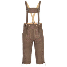 Load image into Gallery viewer, Men's traditional trousers made of fine cowhide leather, tobacco brown