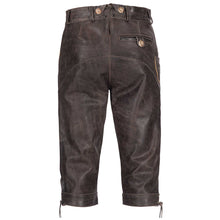 Load image into Gallery viewer, Valuable Mens Trachten Lederhose Kniebundhose Traditional in rustic antique brown