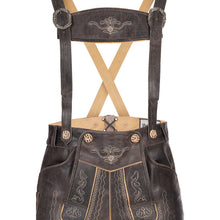 Load image into Gallery viewer, Valuable Mens Trachten Lederhose Kniebundhose Traditional in rustic antique brown