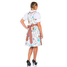 Load image into Gallery viewer, 3-piece bright dirndl with blouse and apron