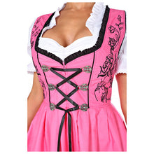 Load image into Gallery viewer, Pink 3 pcs. Dirndl with great embroidery