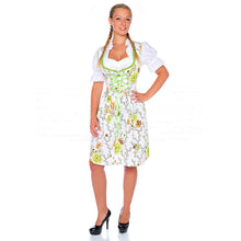 Load image into Gallery viewer, Green 3 pcs. Dirndl with a nice pattern