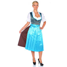 Load image into Gallery viewer, Noble 3 pcs. Paisley dirndl with apron and blouse