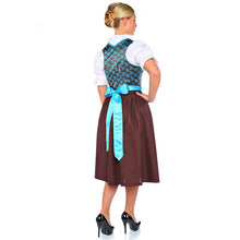 Load image into Gallery viewer, Noble 3 pcs. Paisley dirndl with apron and blouse