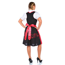 Load image into Gallery viewer, High contrast 3 pcs. Dirndl with apron and blouse