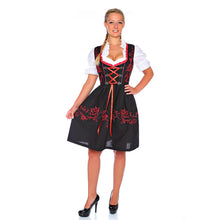 Load image into Gallery viewer, High contrast 3 pcs. Dirndl with apron and blouse