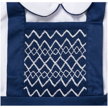 Load image into Gallery viewer, "DAVID" SHIRT & DUNGAREES HAND-SMOCKED OUTFIT. LIMITED