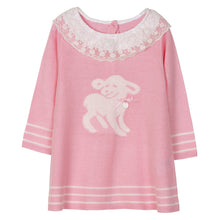 Load image into Gallery viewer, PINK KNITTED "DOLLY" BABY GIRLS DRESS