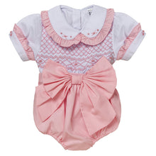 Load image into Gallery viewer, " LULLABY " BABY GIRLS 2 PIECE HAND-SMOCKED SET.LIMITED