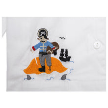 Load image into Gallery viewer, "JACK SPARROW" COTTON POPLIN EMBROIDERED PYJAMAS SET