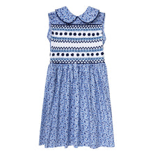 Load image into Gallery viewer, "TAMARA" LIBERTY COTTON HAND-SMOCKED DRESS. LIMITED