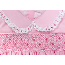 Load image into Gallery viewer, PINK "ANASTASIA" TRADITIONAL HAND-SMOCKED PYJAMAS SET. LIMITED. COMING SOON