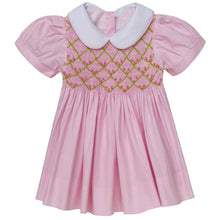 Load image into Gallery viewer, " WENDY" HAND-SMOCKED 2 PIECE DRESS SET. LIMITED