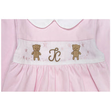 Load image into Gallery viewer, "KISS ME, TEDDY" BABY GIRLS EMBROIDERED BABYGROW & BIB 3-6 MONTHS