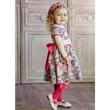 Load image into Gallery viewer, " SUMMER BEAUTY" FLORAL HAND-SMOCKED DRESS. LIMITED.