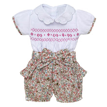 Load image into Gallery viewer, " JASMINE " TRADITIOANAL HAND-SMOCKED OUTFIT. LIMITED