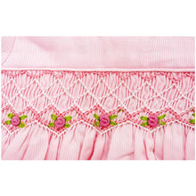 Load image into Gallery viewer, " VIOLA" HAND-SMOCKED DOUBLE SCALLOPED COLLAR DRESS.LIMITED