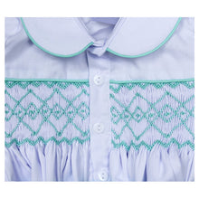Load image into Gallery viewer, "CHARLES" WHITE @ MINT GREEN TRADITIONAL BUSTER SUIT