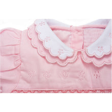 Load image into Gallery viewer, " VIOLA" HAND-SMOCKED DOUBLE SCALLOPED COLLAR DRESS.LIMITED