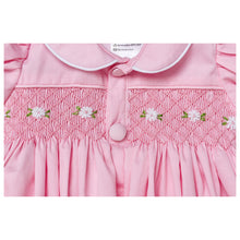 Load image into Gallery viewer, " ASTER " PINK HAND-SMOCKED TRADITIONAL PYJAMAS SET. LIMITED