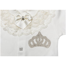 Load image into Gallery viewer, " INFANTA " CHARMING IVORY SPARKLING SET. HAND-MADE.