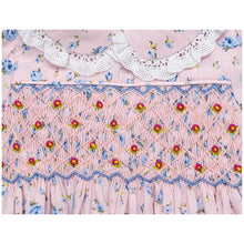 Load image into Gallery viewer, PINK ROSE " JUSTINE " HAND-SMOCKED DRESS. LIMITED