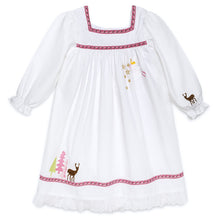 Load image into Gallery viewer, WHITE COTTON "ANGELICA" EMBROIDERED NIGHTDRESS & MATCHING GIFT BAG