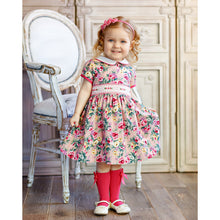 Load image into Gallery viewer, " SUMMER BEAUTY" FLORAL HAND-SMOCKED DRESS. LIMITED.