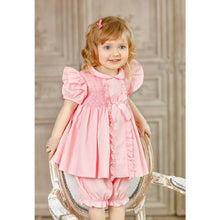 Load image into Gallery viewer, " LEONORA " PINK HAND-SMOCKED DRESS SET. LIMITED