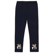Load image into Gallery viewer, "MINNIE" NAVY BLUE EMBELLISHED LEGGINGS