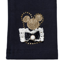 Load image into Gallery viewer, "MINNIE" NAVY BLUE EMBELLISHED LEGGINGS
