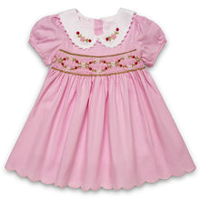 Load image into Gallery viewer, PINK PIQUE COTTON HAND SMOCKED "BETTY" 2 PIECE OUTFIT