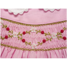 Load image into Gallery viewer, PINK PIQUE COTTON HAND SMOCKED "BETTY" 2 PIECE OUTFIT