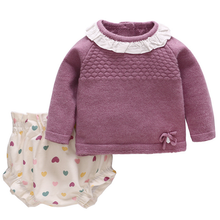 Load image into Gallery viewer, " LILY " WOOL/ANGORA SWEATER @ CORDUROY SHORTS SET