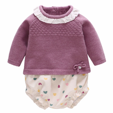 Load image into Gallery viewer, " LILY " WOOL/ANGORA SWEATER @ CORDUROY SHORTS SET