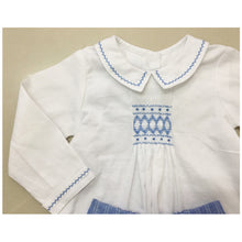 Load image into Gallery viewer, HERITAGE STYLE "HARRY" HAND-SMOCKED BUSTER SUIT