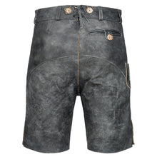 Load image into Gallery viewer, Exclusive high-quality men's party leather pants in rustic antique gray