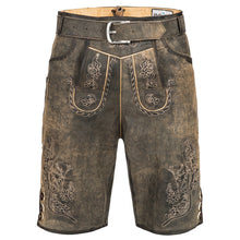 Load image into Gallery viewer, Exclusive high-quality men's party leather pants in rustic antique gray