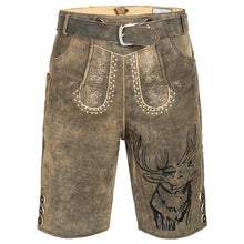 Load image into Gallery viewer, Exclusive high-quality men's party leather pants in rustic antique gray