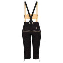 Load image into Gallery viewer, Noble ladies knee and traditional trousers with beautiful traditional embroidery 100% suede, black