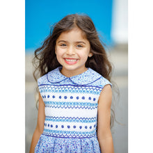 Load image into Gallery viewer, "TAMARA" LIBERTY COTTON HAND-SMOCKED DRESS. LIMITED