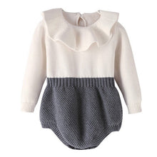 Load image into Gallery viewer, GREY & IVORY KNITTED BODYVEST.