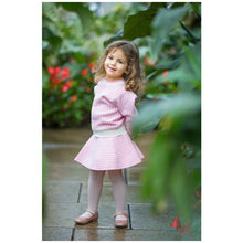 Load image into Gallery viewer, COTTON KNITTED HOUNDSTOOTH PATTERN SKIRT @ CARDIGAN SET