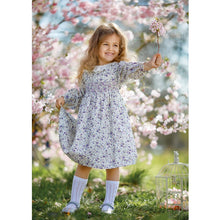 Load image into Gallery viewer, TRADITIONAL FLORAL HAND-SMOCKED "CONSUELO" DRESS.